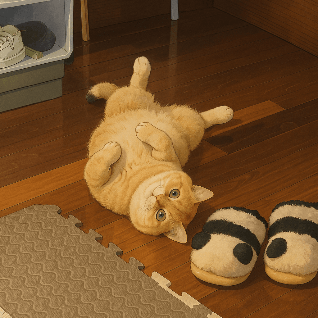 Ghibli-style pet Ghibli-style cat photo