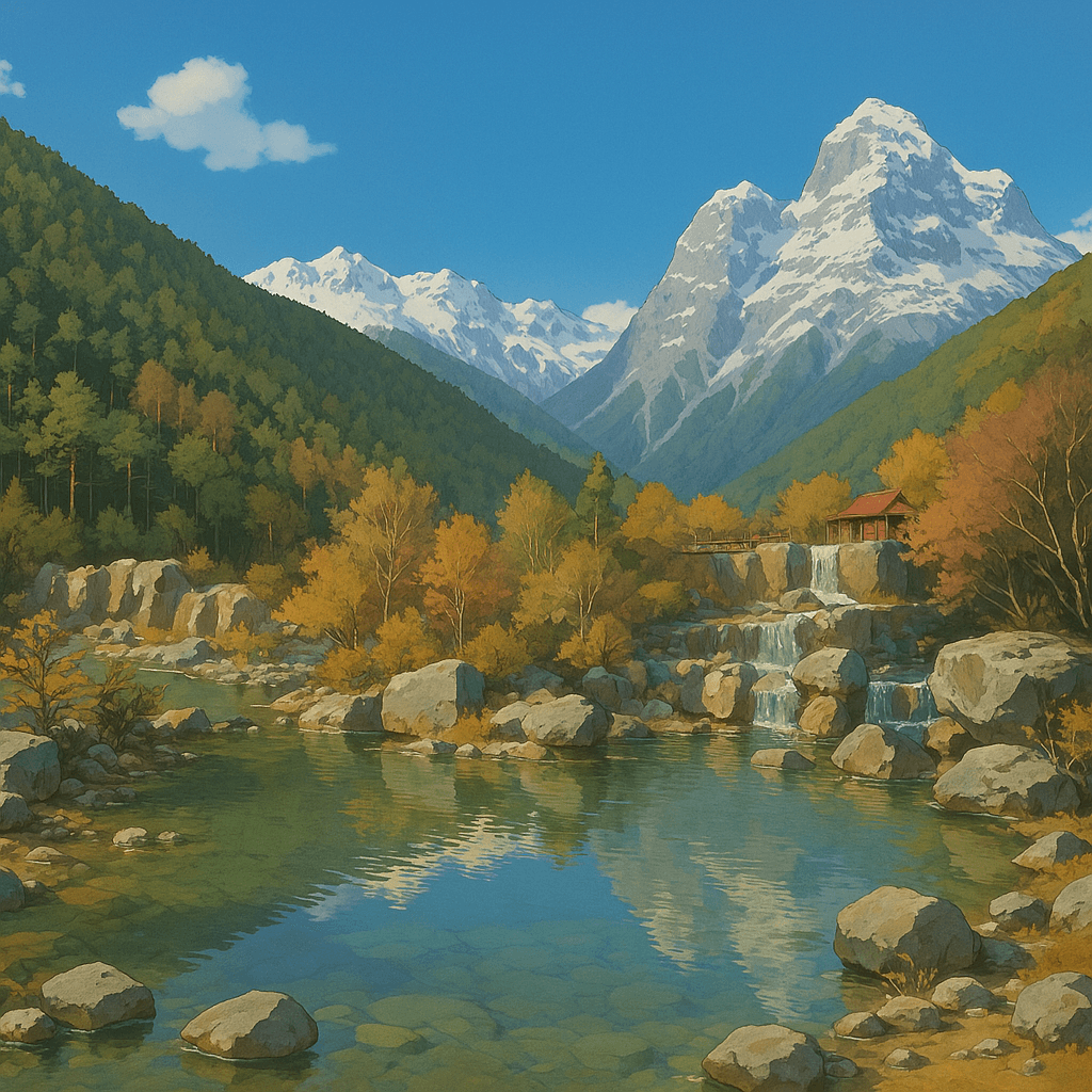 Ghibli-style landscape Ghibli-style landscape